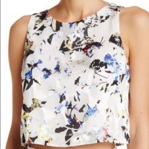 Elizabeth and James Floral Crop Tank
